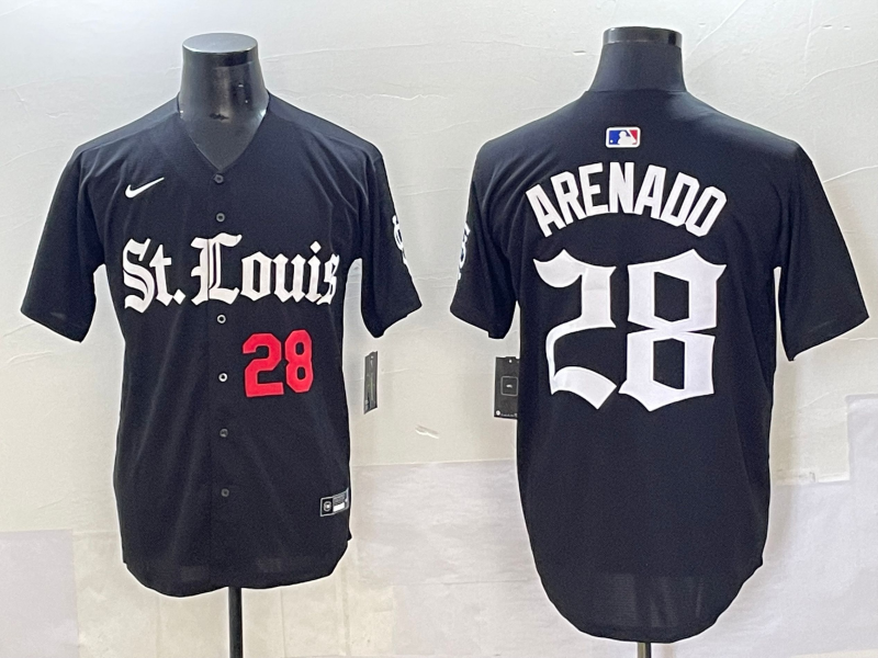 Men 2025 San Francisco Giants 28 Arenado Black Five generations Joint Name Nike MLB Jersey style 22